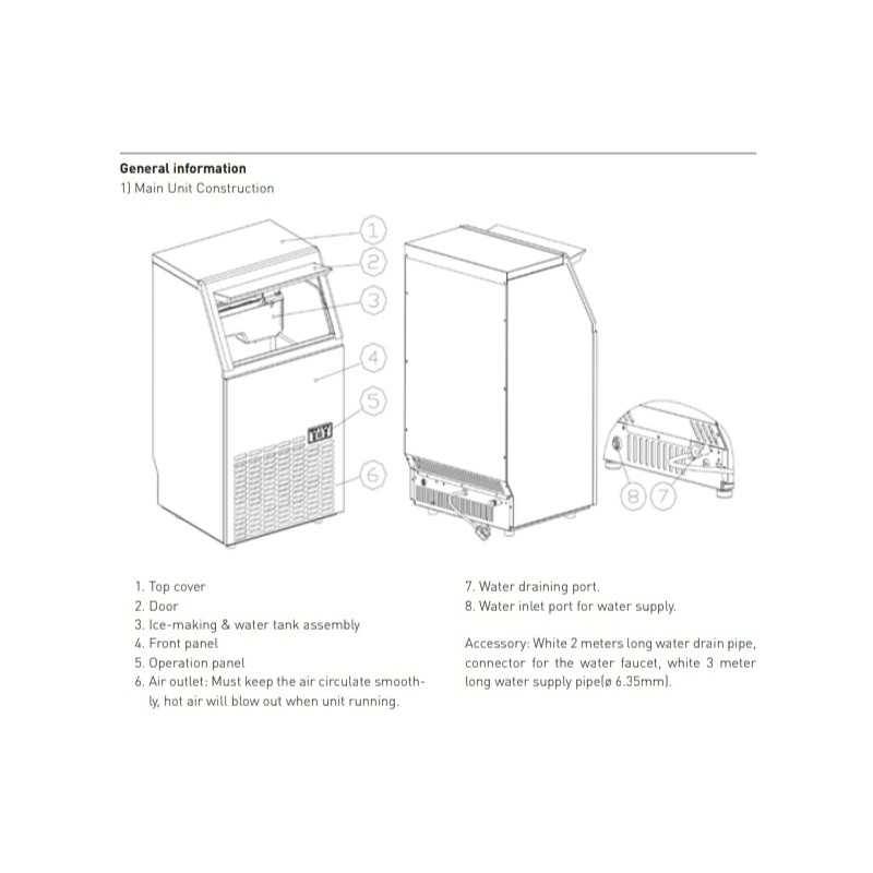 COSTWAY Fabbricatore di Ghiaccio 24kg/24h, 2 Modi di Ricarica dell'Acqua  Autopulente e Finitura in